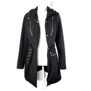Miss Sixty 90s Vintage Black Coat w/Belt, M